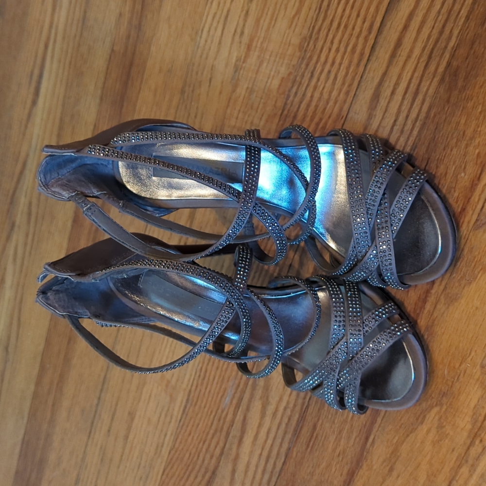 BCBG sparkly heels